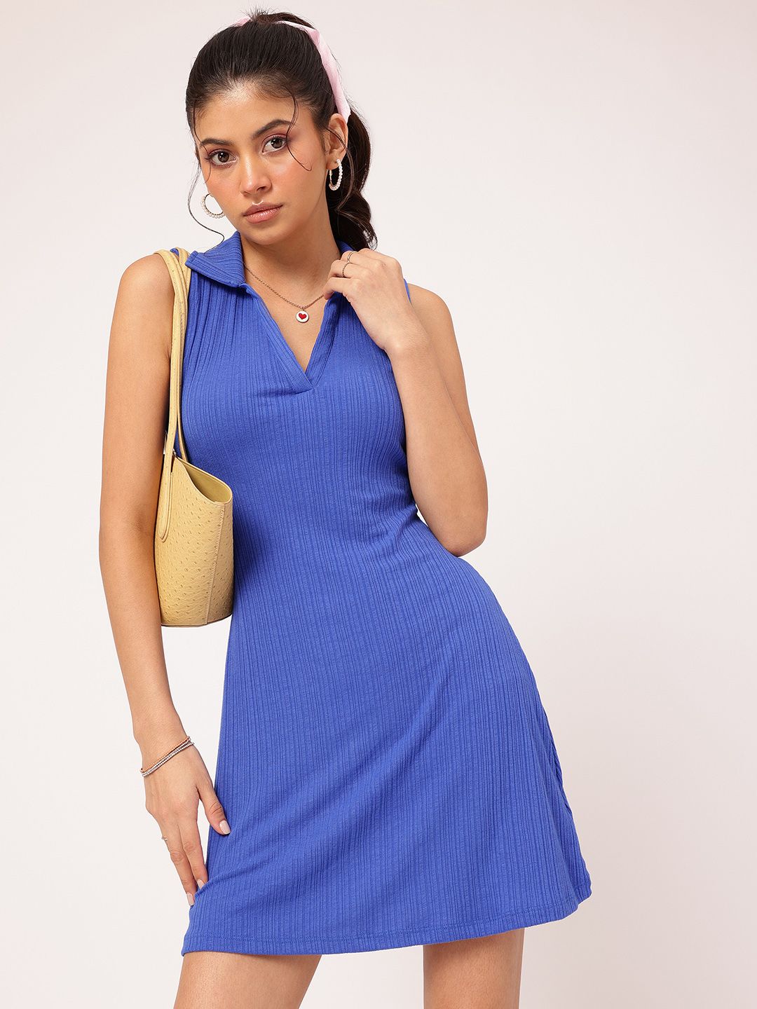 DressBerry Rib Knits Ribbed Sheath Dress