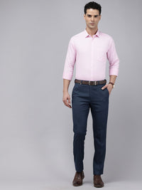 Park Avenue Men Slim Fit Textured Formal Trousers
