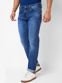 SPYKAR Men Relaxed Fit Clean Look Whiskers Cotton Jeans