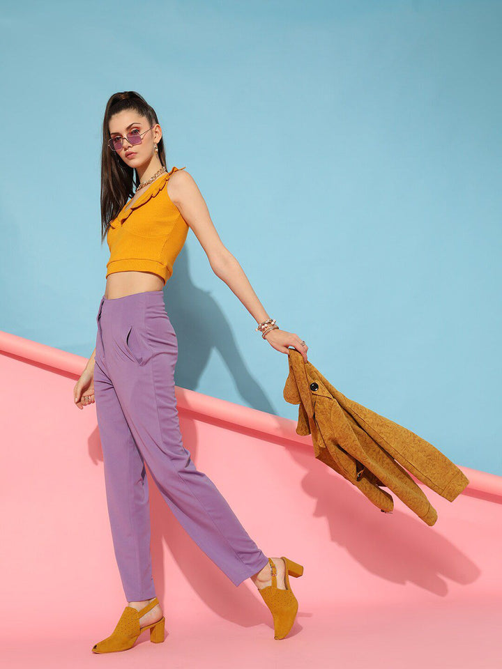STREET 9 Mustard Solid Top