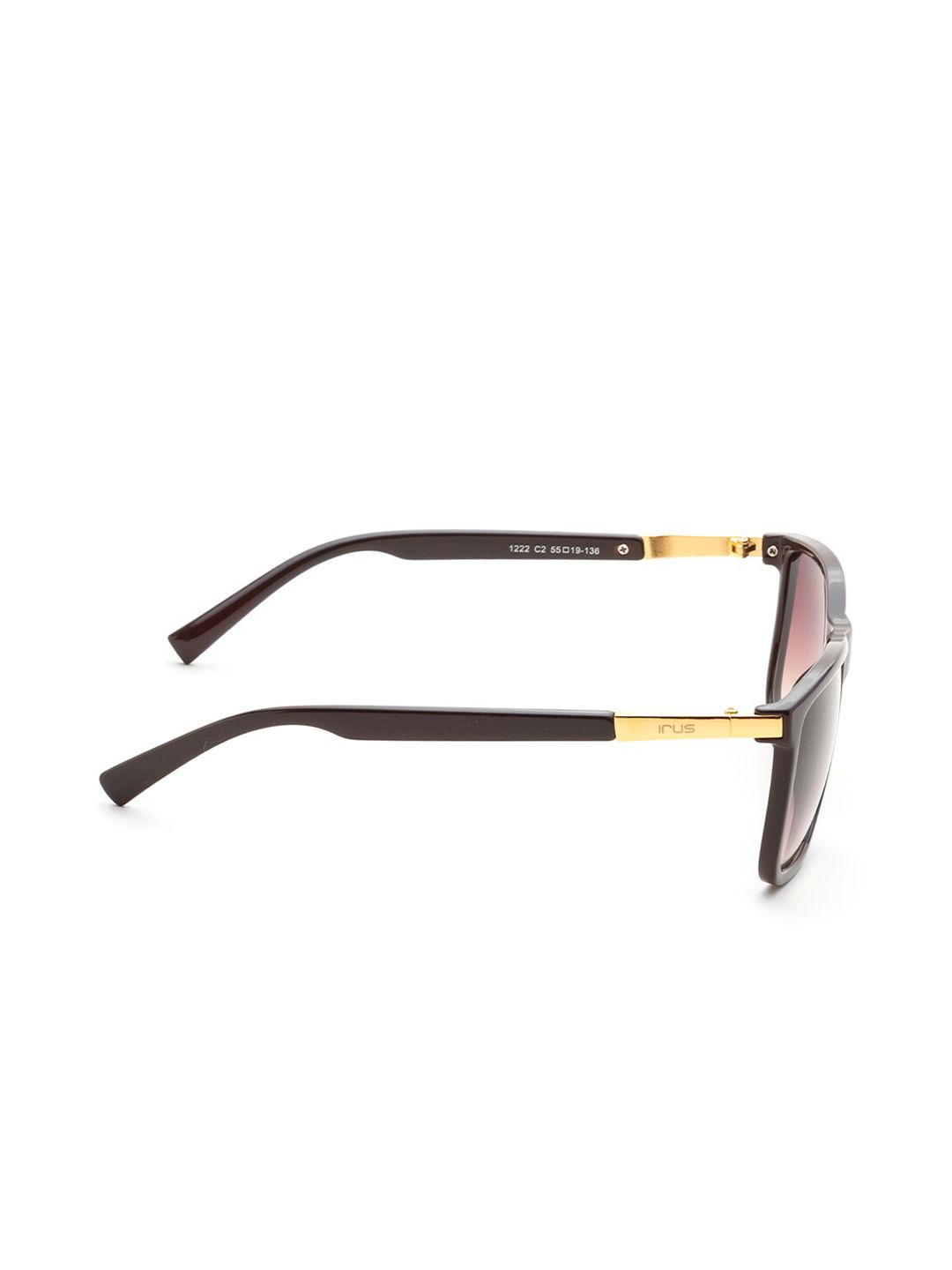 Irus oleh Idee Men lelaki coklat & cermin mata hitam persegi coklat dengan lensa dilindungi UV IRS1222C2SG