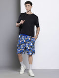 The Indian Garage Co Men Superman Printed Loose Fit Shorts