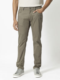 RARE RABBIT Men Poke-2 Mid Rise Slim Fit Cotton Trouser