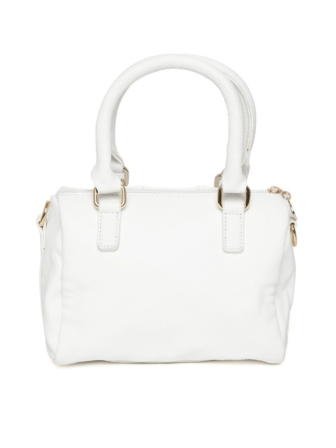 Lino Perros White Handheld Bag with Detachable Sling Strap