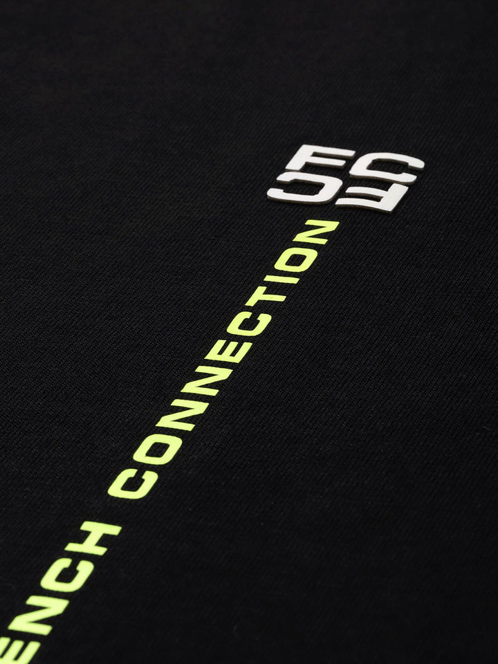 T-Shirt Kapas Kolar Polo Polo Connection Perancis dicetak