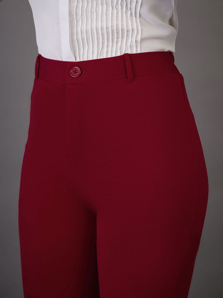 SASSAFRAS worklyf Sweetheart Neck Puff Sleeves Top With Bell Bottom Trousers
