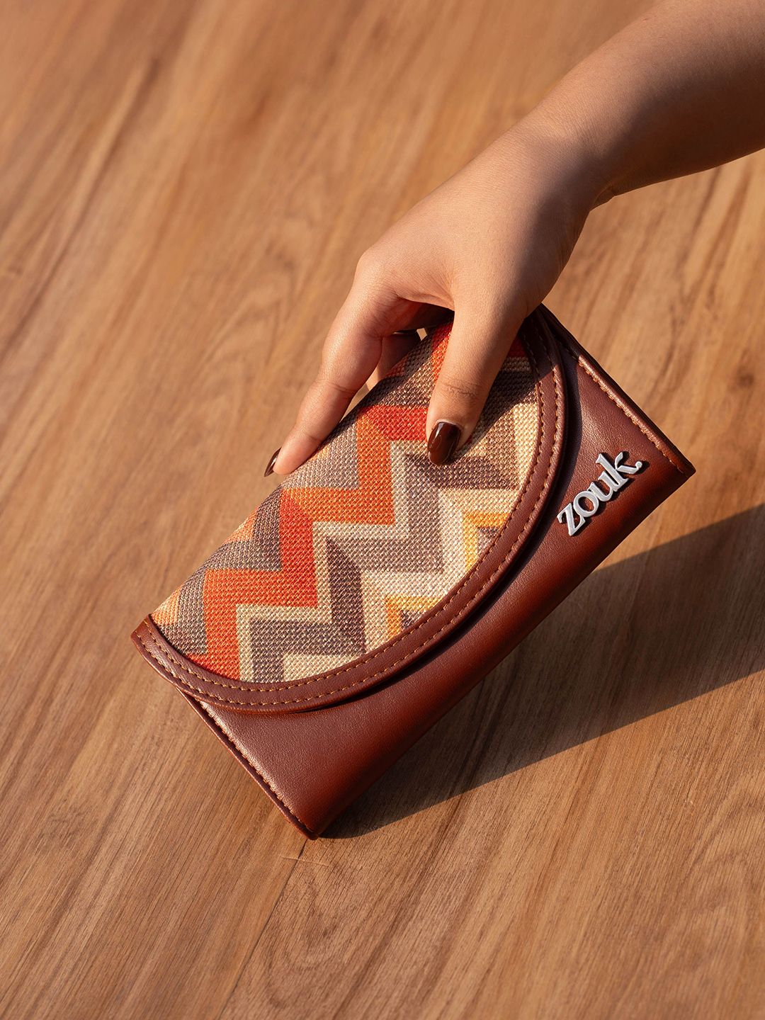 ZOUK Women Tidal Wave Kyra Flap Wallet