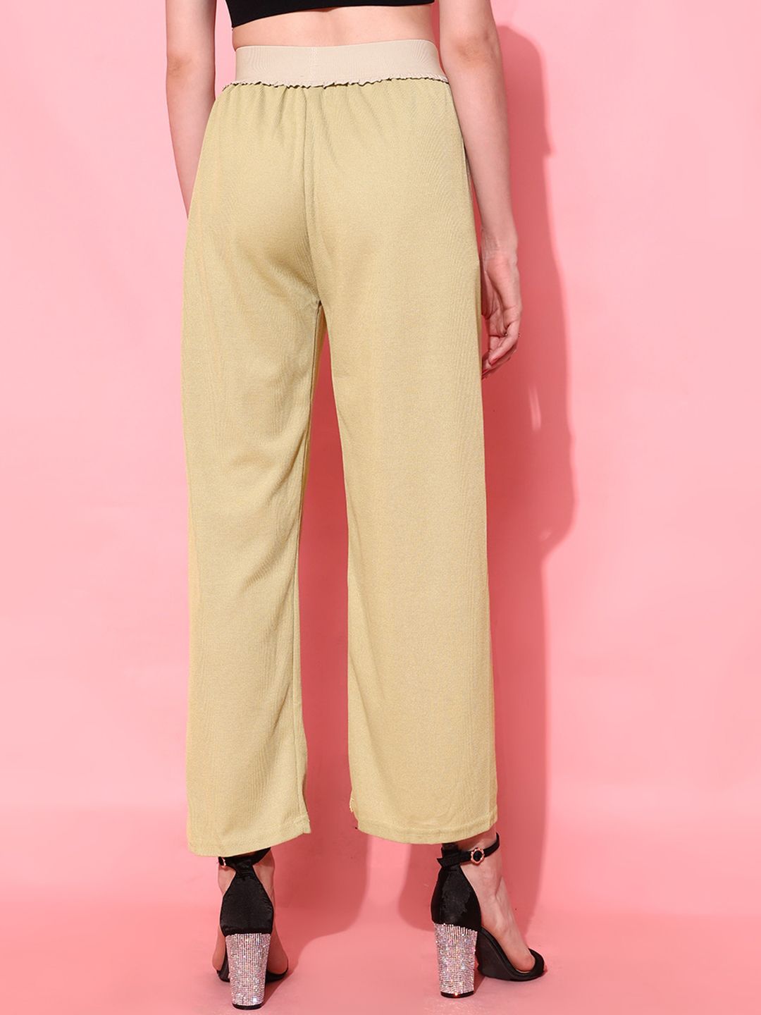 STREET 9 BASICS Women Beige Solid Trousers