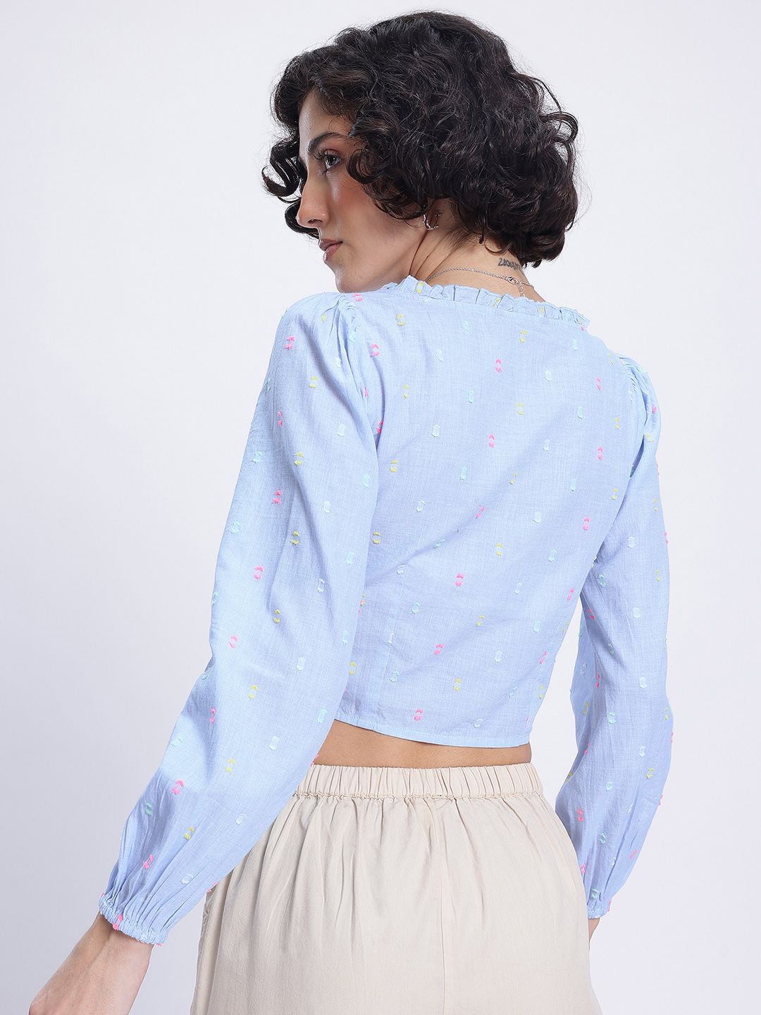DressBerry Ocean Cool Dobby Shirt-Style Top