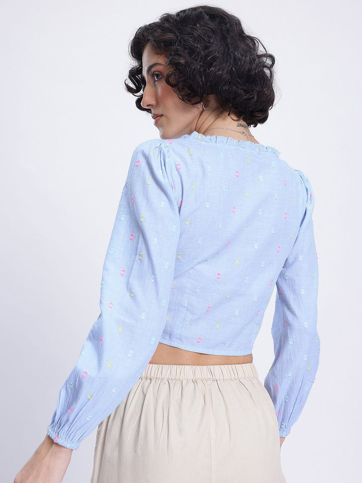 DressBerry Ocean Cool Dobby Shirt-Style Top