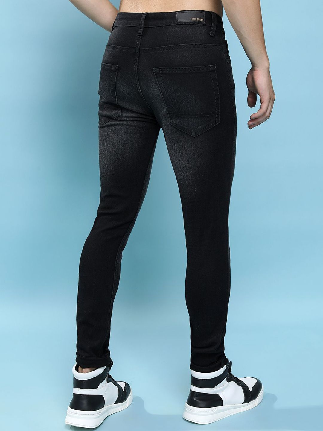 HIGHLANDER Men Slim Fit Light Fade Stretchable Jeans