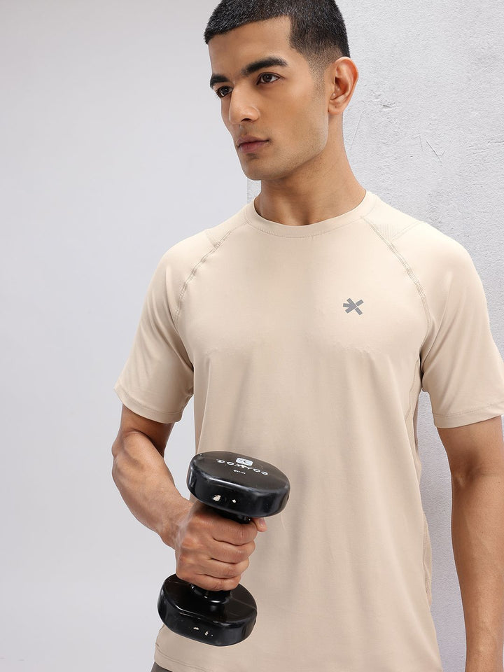 HRX by Hrithik Roshan Mesh Panel Back Rapid-Dry Training T-shirt
