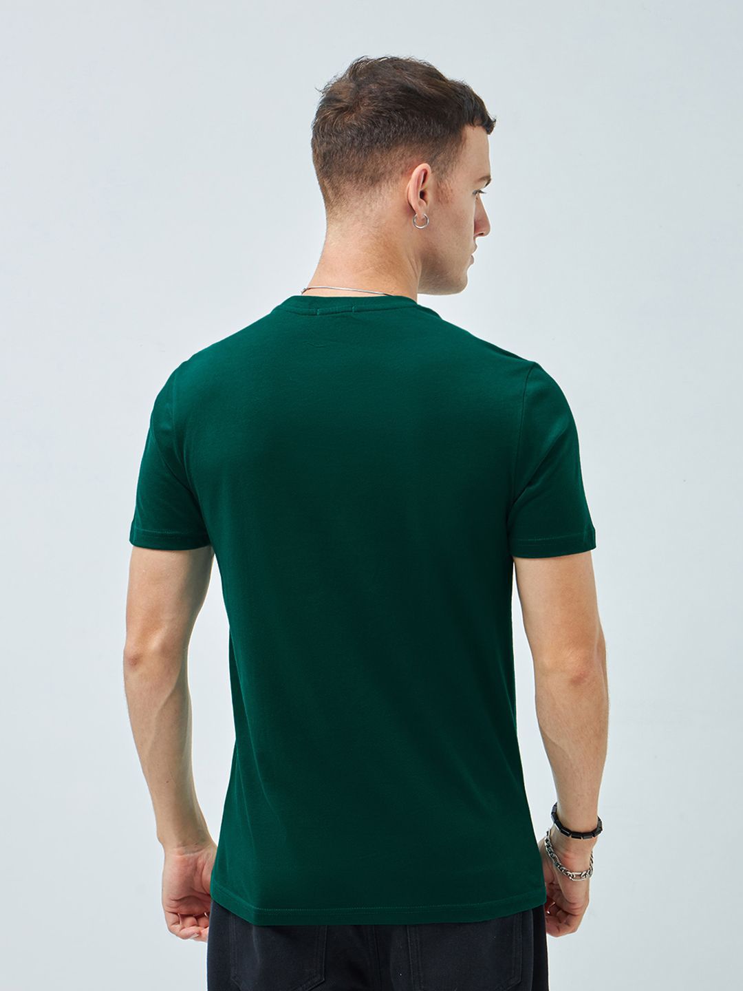 Bewakoof Men Typography Printed Round Neck Cotton T-shirt