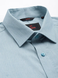 Raymond Pure Cotton Self Design Slim Fit Textured Formal Shirt