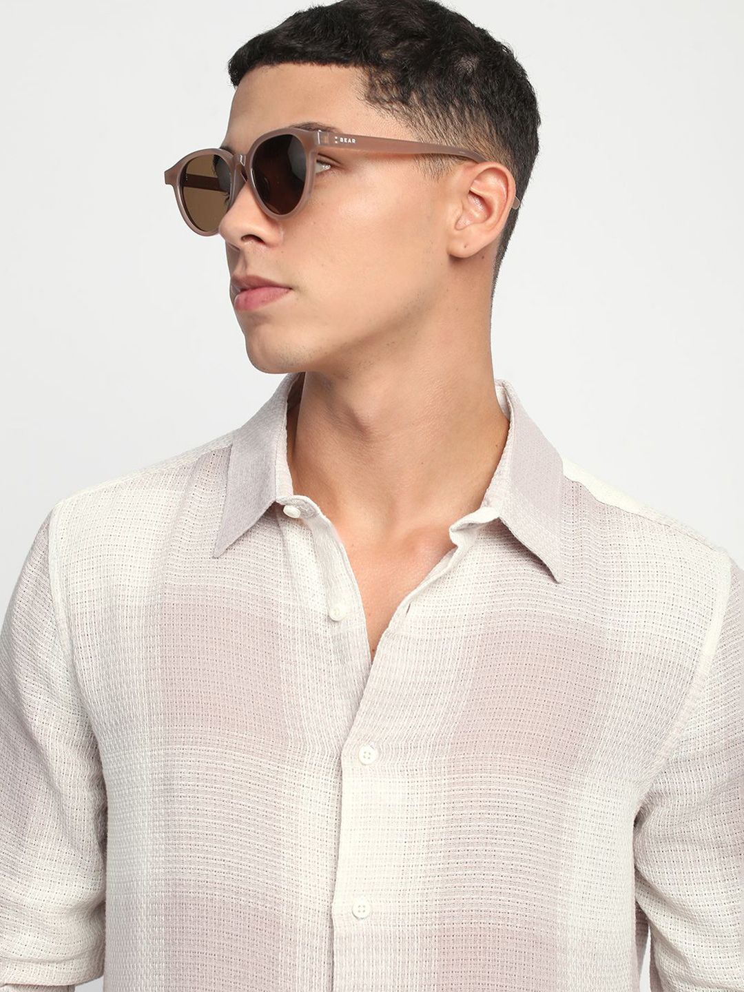 THE BEAR HOUSE Men Slim Fit Checked Casual Shirt