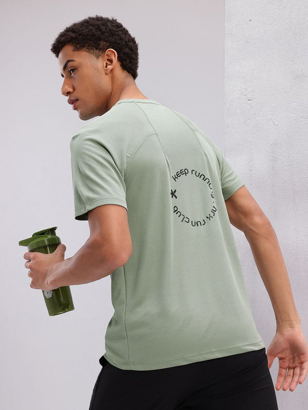 HRX oleh Hrithik Roshan Typography Print Running T-Shirt