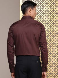 House of Pataudi Geometric Embroidered Pure Cotton Party Shirt