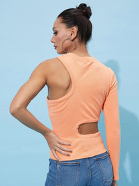Athena Round Neck Cut-Outs Top