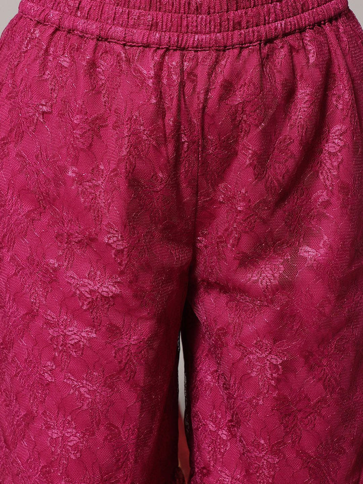 Varanga Women Magenta Kurta with Sharara