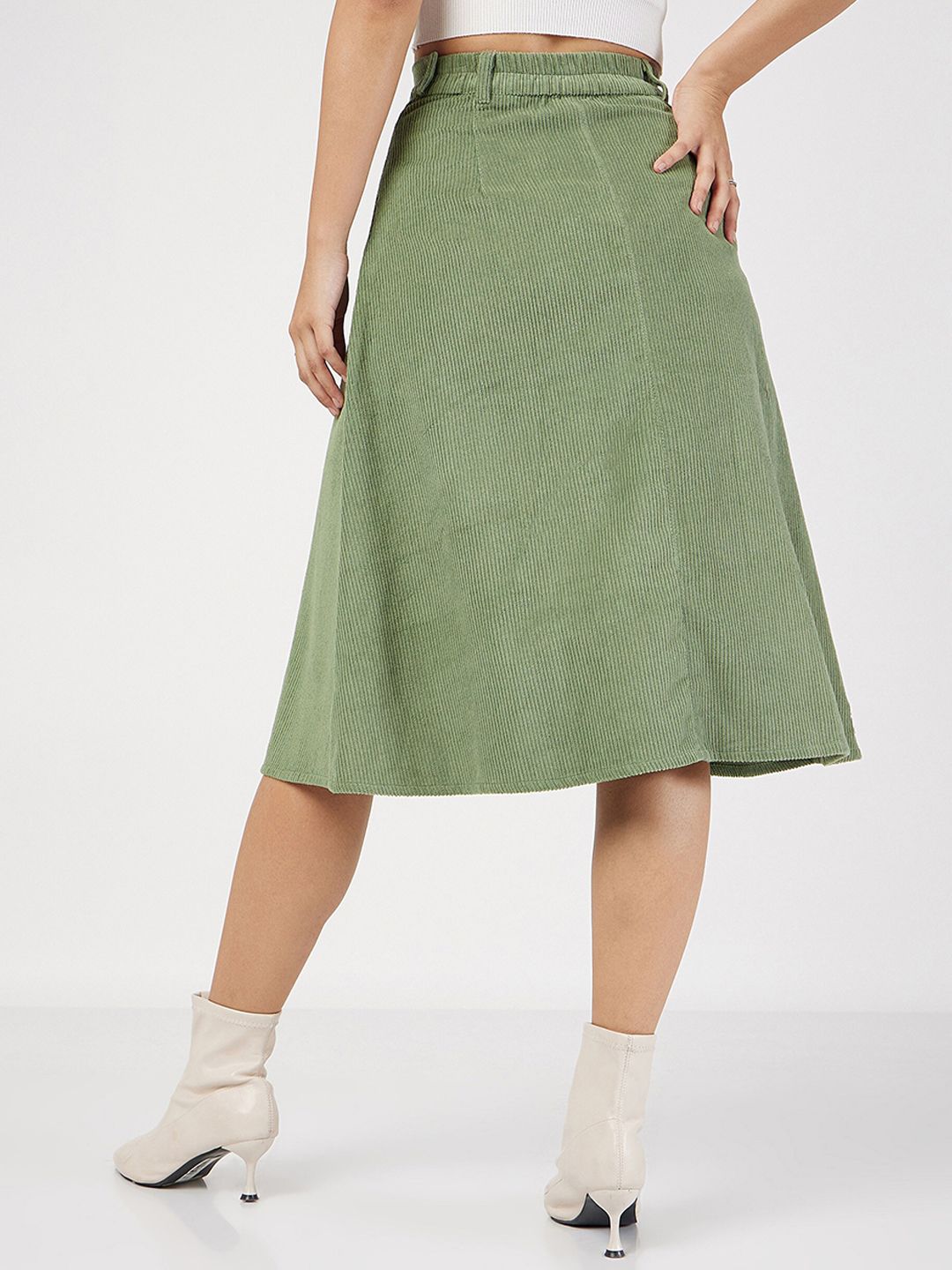 Sassafras Corduroy Cotton Pure A-Line Midi Skirt