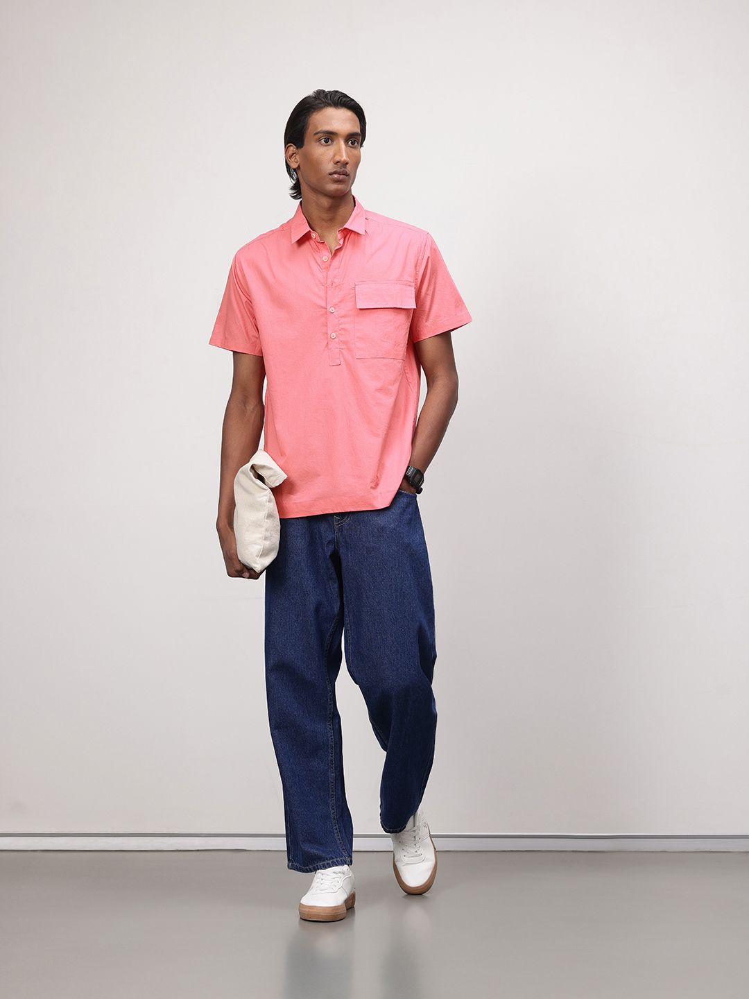 ether 365 Essentials Spread Collar Casual Shirt