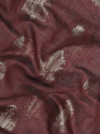 Saree mall Maroon & Gold-Toned Ethnic Motifs Zari Banarasi Sarees