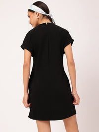 DressBerry Confident Comfy Extended Sleeves Mini Dress