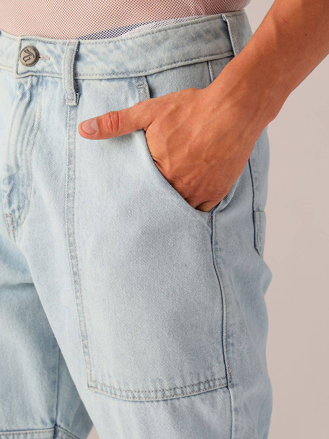 The Indian Garage Co. Men Mid Rise Heavy Fade Clean Look Jeans