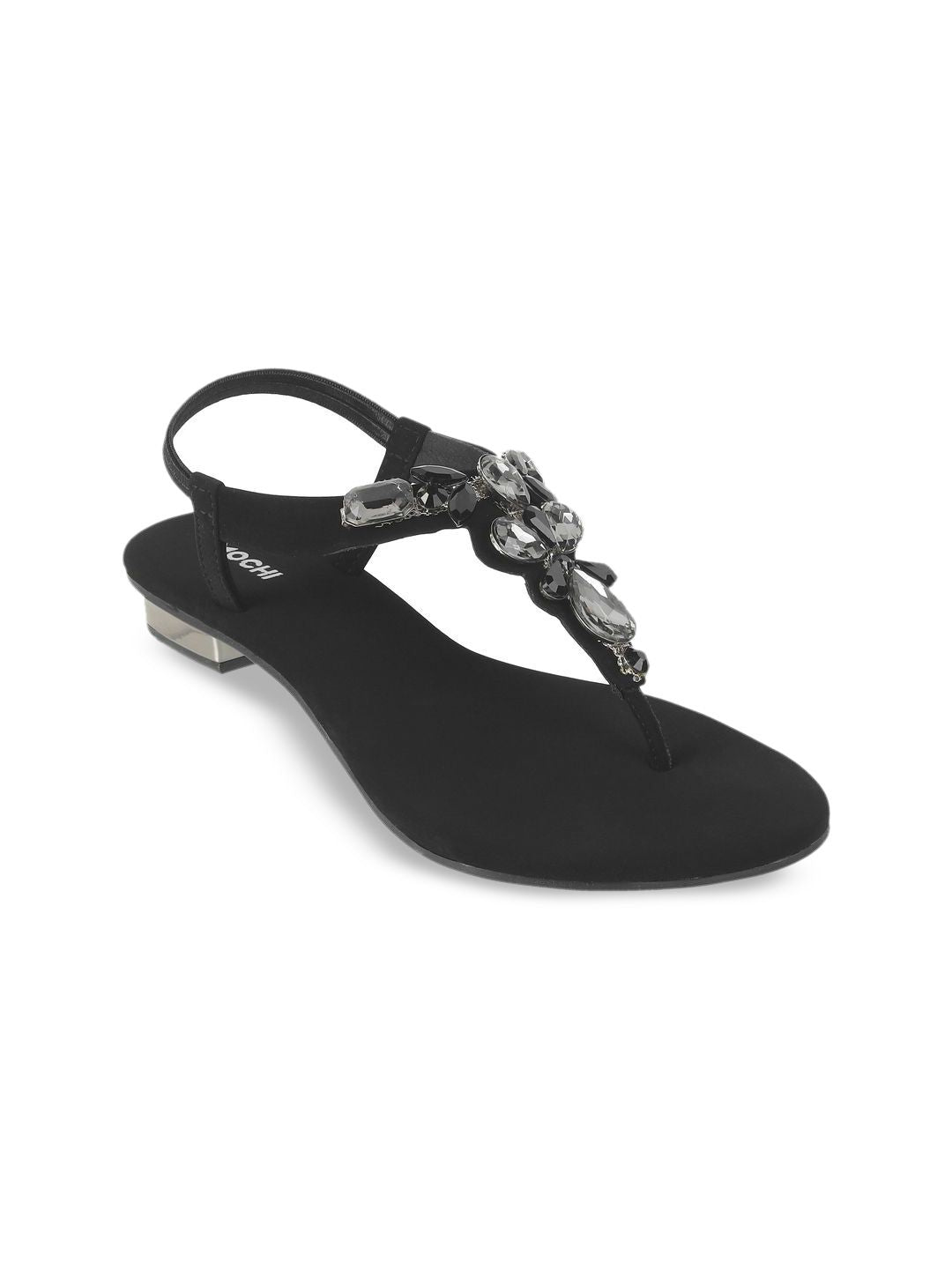 Mochi Embellished Wedge Square Toe