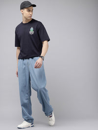 SPYKAR Oversized Fit Typography Printed T-shirt