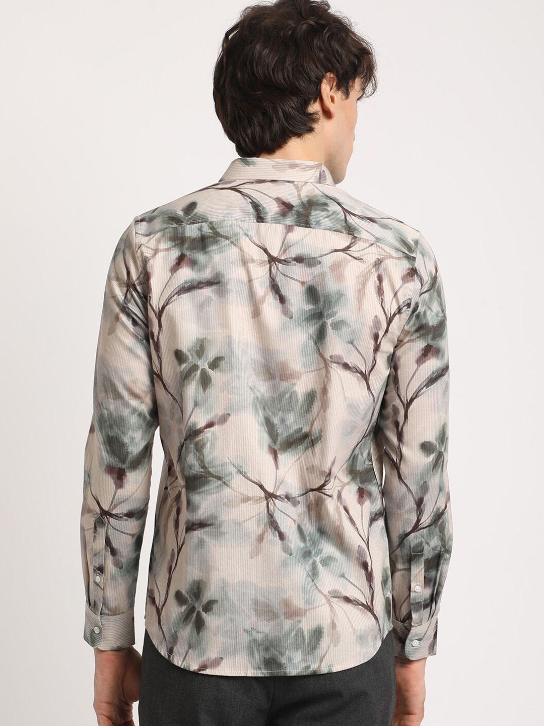 THE BEAR HOUSE Men Abstract Graphic Printed Slim Fit Casual Shirt