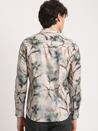 THE BEAR HOUSE Men Abstract Graphic Printed Slim Fit Casual Shirt