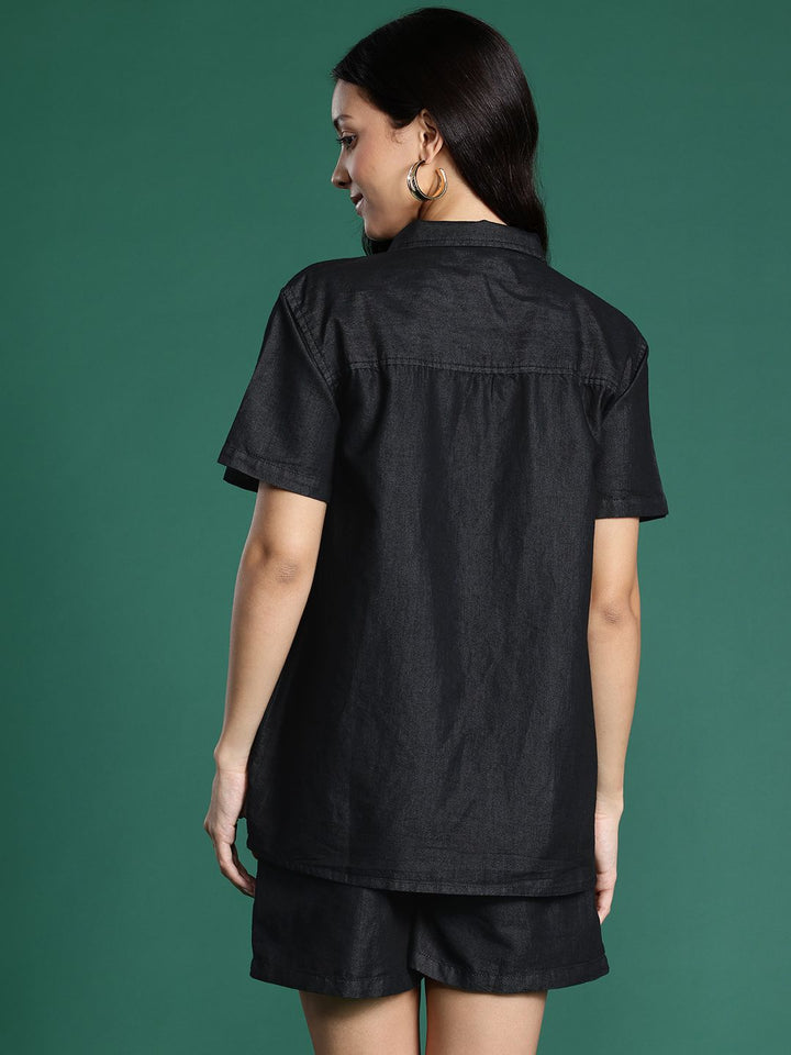 DressBerry Pocket Detail Chambray Co-Ords