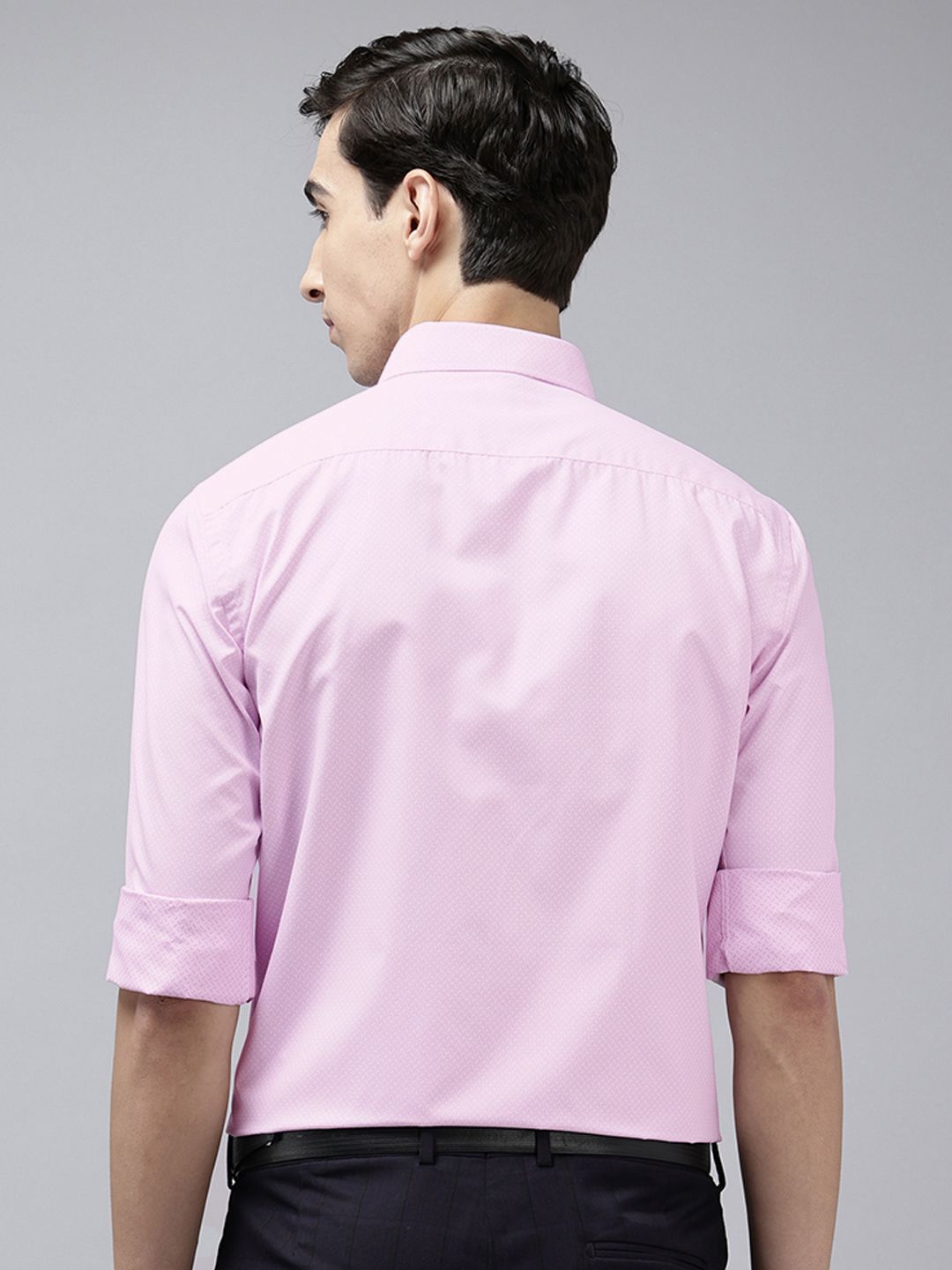 Park Avenue Slim Fit Self Designed Formal Shirt