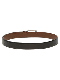 Teakwood Leathers Men Textured Leather Reversible Belt