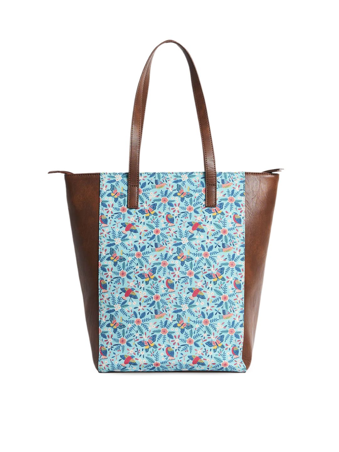 TEAL BY CHUMBAK Women Floral Printed Tote Bag