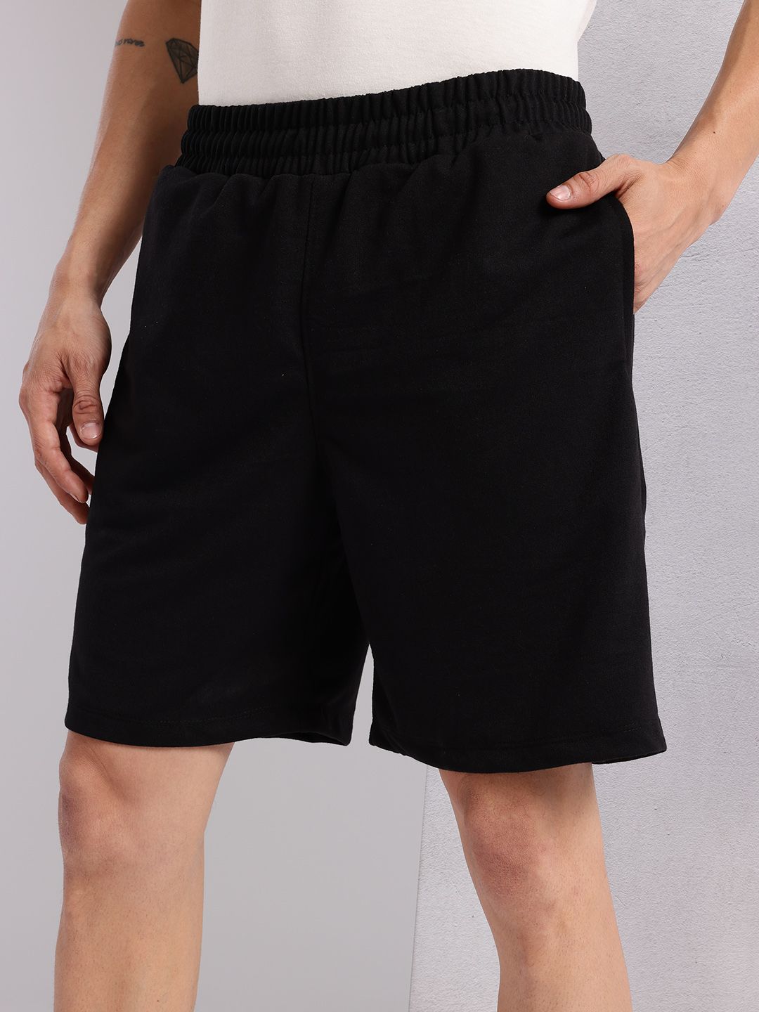 HRX by Hrithik Roshan Men Typography Printed Mid-Rise Regular Fit Shorts