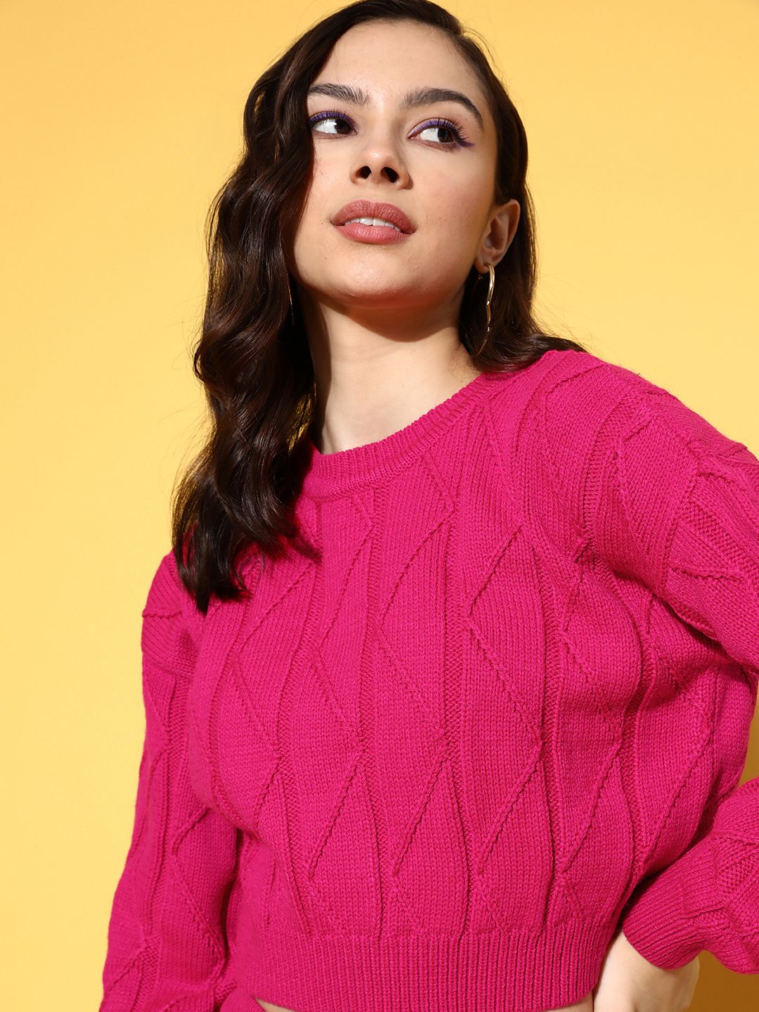 Berrylush Women Solid Winter Co-Ord Set