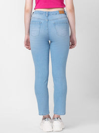 SPYKAR Women Blue Straight Fit Light Fade Jeans