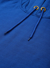 The Indian Garage Co Men Blue Hooded Sweatshirt