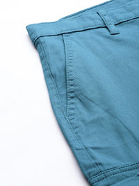 The Indian Garage Co Men Blue Slim Fit Cargos Trousers
