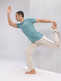 HRX by Hrithik Roshan Men Mid-Rise Yoga Track Pants with Contrast Piping