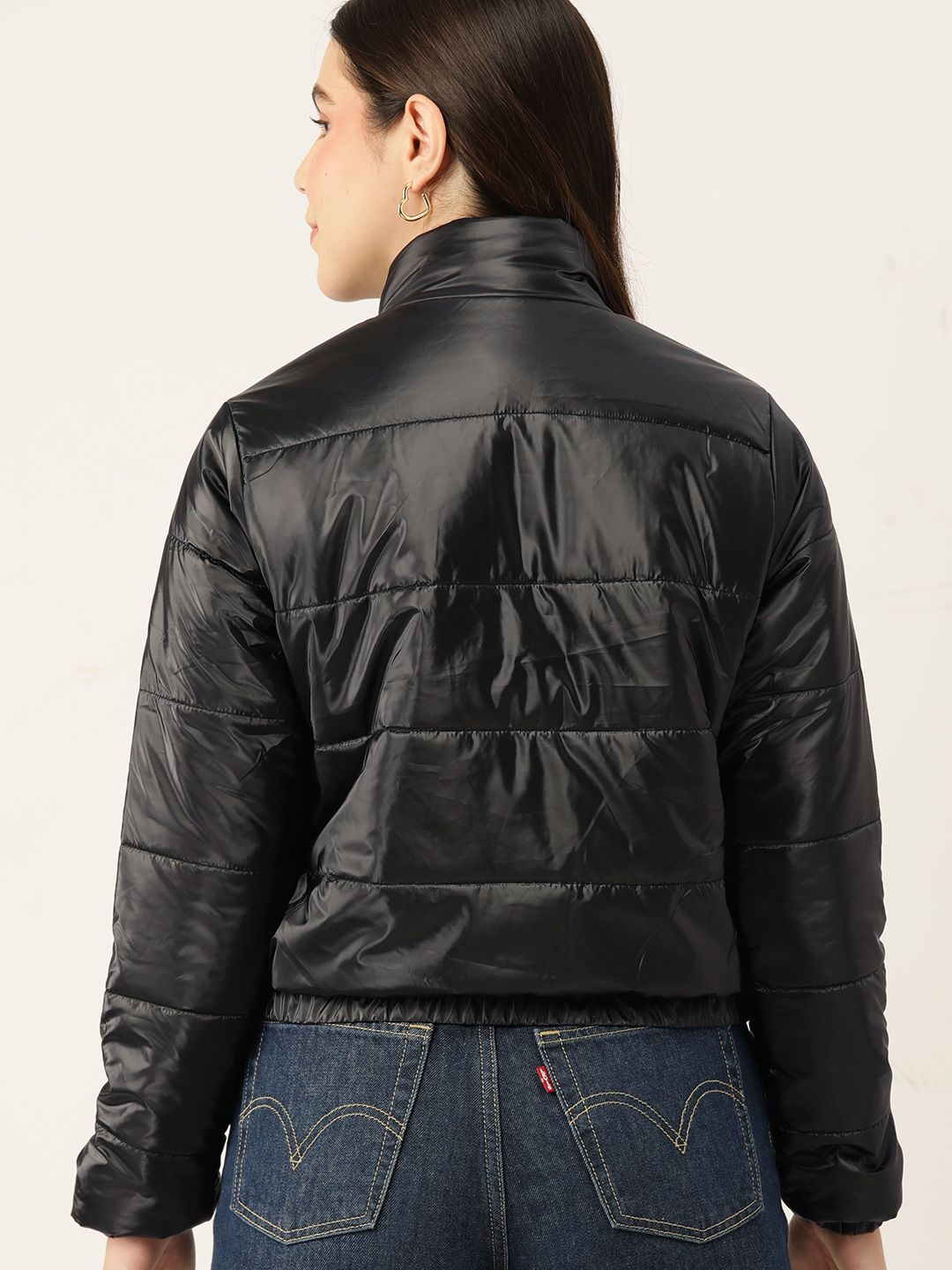 DressBerry Mock Collar Padded Jacket