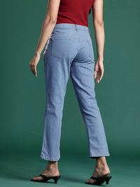 DressBerry Women Stretchable Straight Fit Jeans with Chain