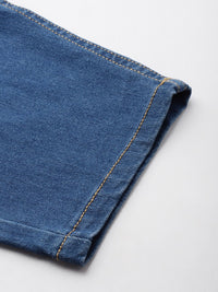 DressBerry Women High-Rise Stretchable Slouchy Fit Jeans with Detachable Chain