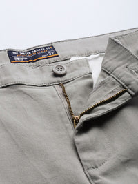 The Indian Garage Co Men Grey Slim Fit Chinos