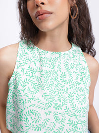 DressBerry Indie Florals A-Line Crop Top