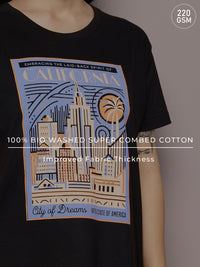 DILLINGER Printed Pure Cotton Boxy T-shirt