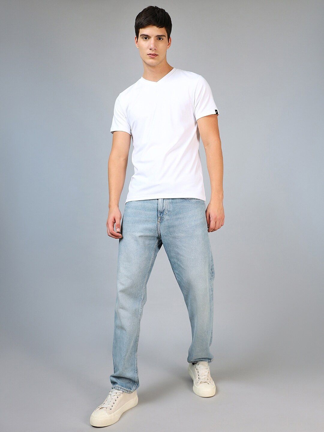 Bewakoof V-Neck Cotton T-shirt