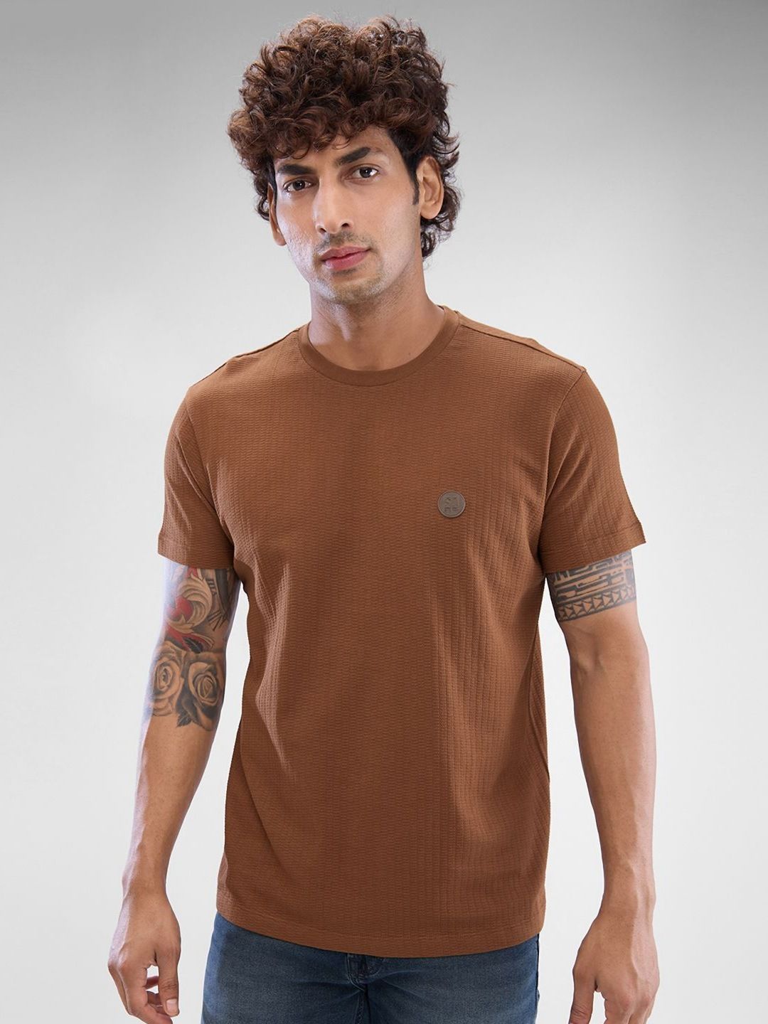 SPYKAR Men Solid Polo Collar Slim Fit T-shirt